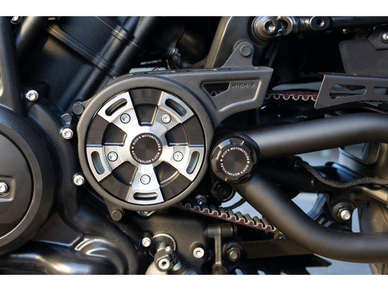 Sportster S & Nightster Sprocket & Front Pulley Cover Black