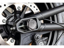 Premium Rear Axle Cover With Ricks Logo Black Powder Coated Satin For 21-22 Sportster S