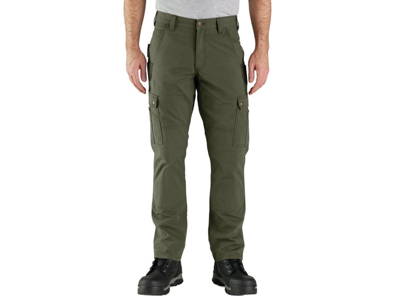 Rugged Flex Relaxed Fit Ripstop Cargo Work Trouser Basil