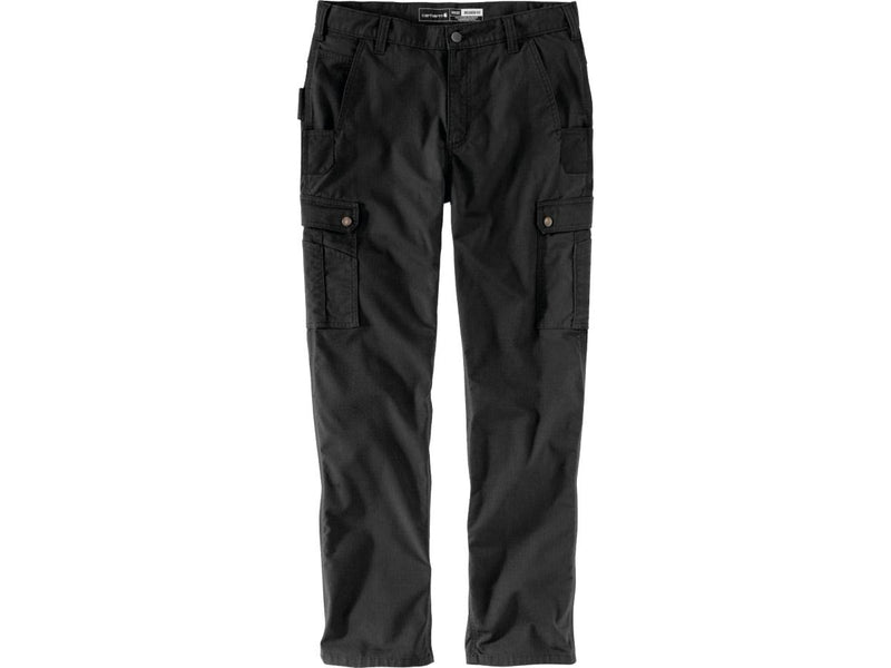 Rugged Flex Relaxed Fit Ripstop Cargo Work Trouser Black