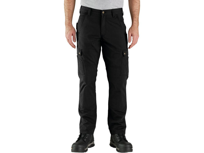 Rugged Flex Relaxed Fit Ripstop Cargo Work Trouser Black