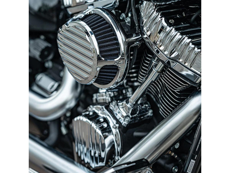 Finned Air Cleaner Chrome For 08-16 Touring