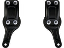 Nightster Flat Riser Kit For Handlebars Gloss Black Powder Coated - 1-1/8"