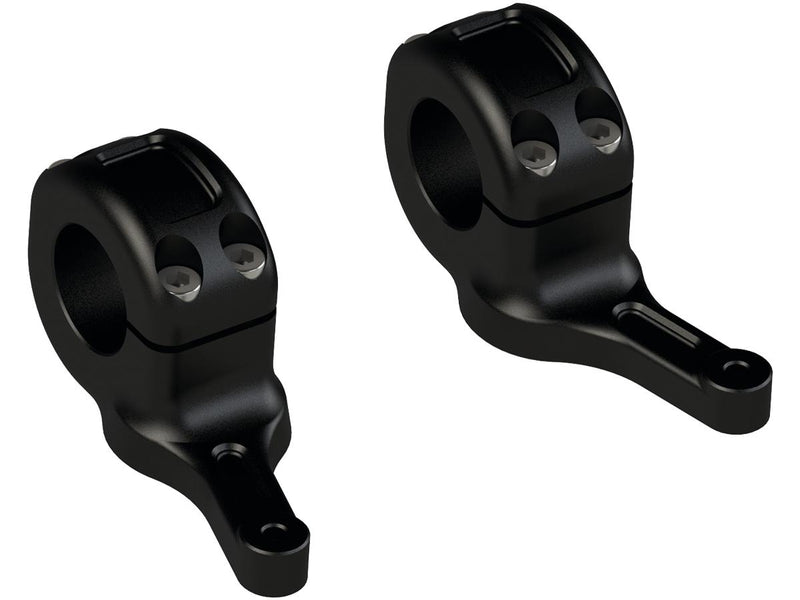 Nightster Flat Riser Kit For Handlebars Gloss Black Powder Coated - 1-1/8"