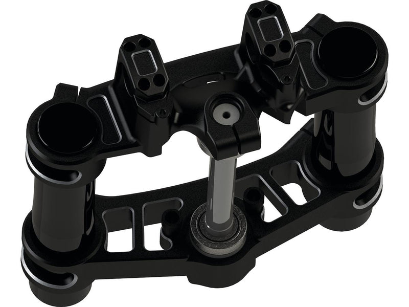 SP-S Triple Tree Kit For Handlebars Black Cut Anodized - 1-1/8 Inch