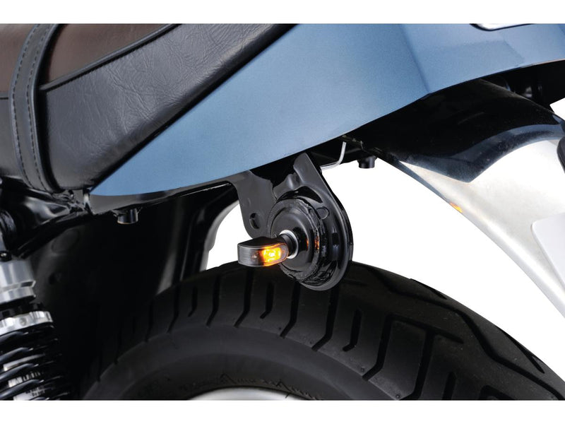 D-Light Mini 1 LED Turn Signal Black Clear LED