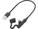 L-Shaped USB Cable USB Connector Type A To Lightning