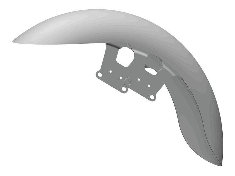 Street-Cut Touring 21" Steel Front Fender Raw