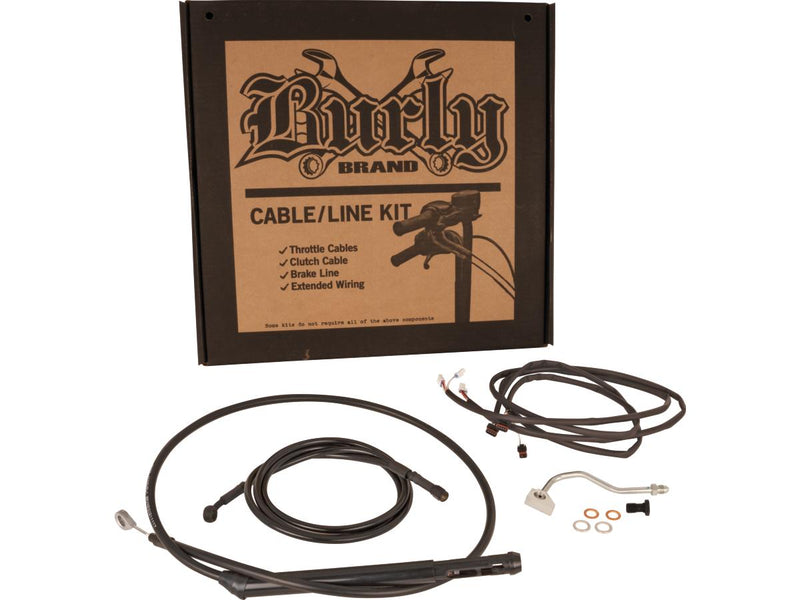 Bagger Bar Cable Kit Black Vinyl ABS 15 Inch For 21-23 Touring
