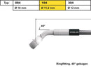 Vario Line Banjo Fitting Type 004 45 Degree Elbow Stainless Steel 10 MM
