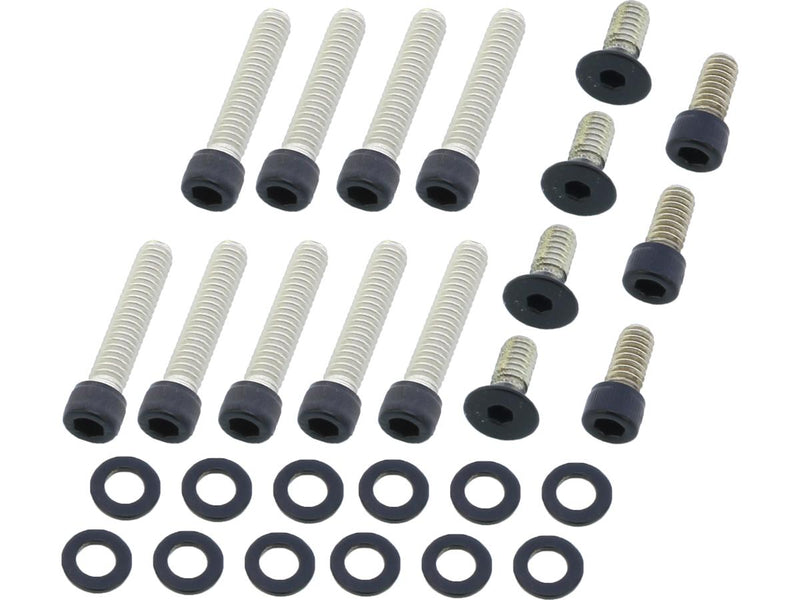 Primary Cover Screw Kit Satin Black Powder Coated For 70-84 FL Shovel