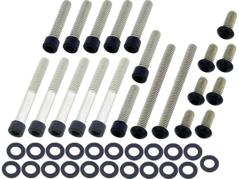 Primary Cover Screw Kit Satin Black Powder Coated For 99-05 Dyna