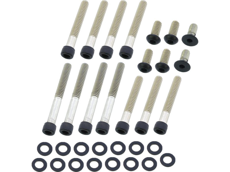 Primary Cover Screw Kit Satin Black Powder Coated For 91-03 Sportster