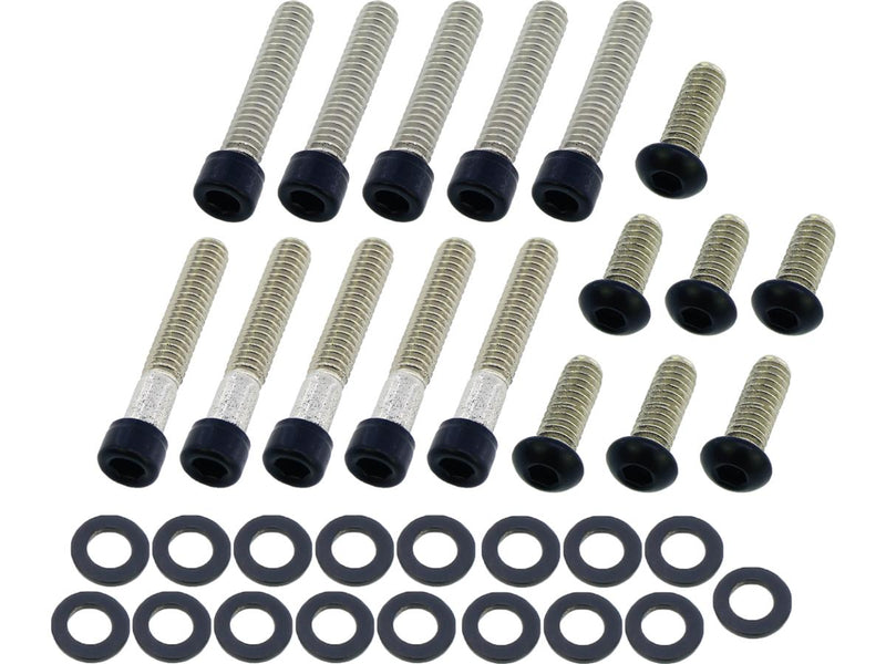 Primary Cover Screw Kit Satin Black Powder Coated For 85-98 Touring