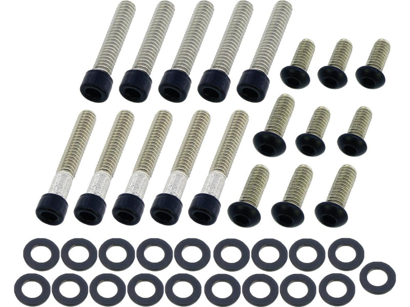 Primary Cover Screw Kit Satin Black Powder Coated For 99-06 Touring