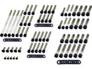 Complete Engine Screw Kit Gloss Black Powder Coated For 70-76 FL Shovel