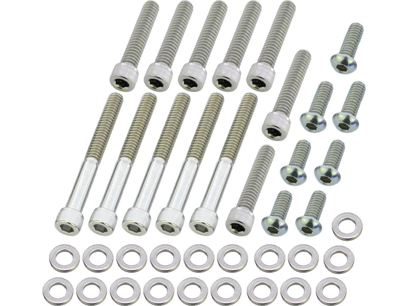 Primary Cover Screw Kit For Dyna / Softail Stainless Steel For 91-98 Dyna