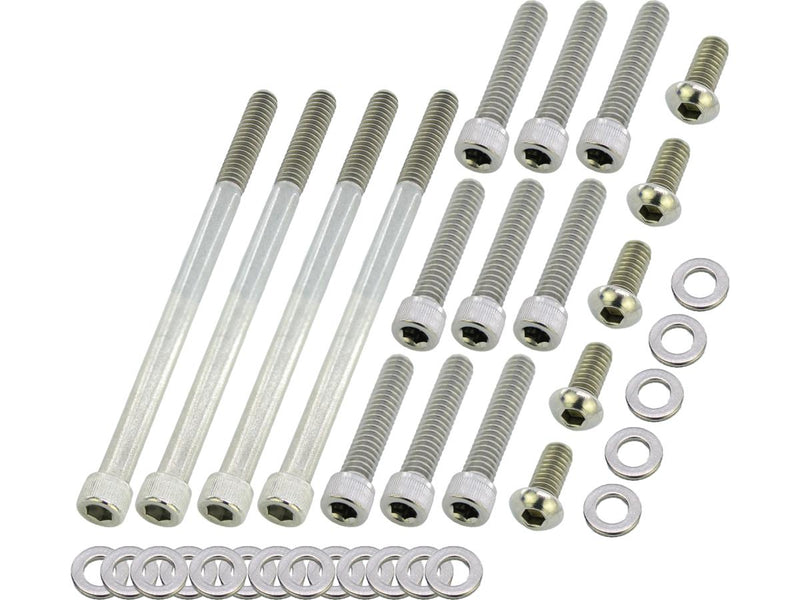 Primary Cover Screw Kit Stainless Steel For 06-17 Dyna