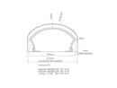 200 Tyre Bobber Rear Fender Raw Steel