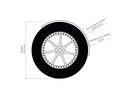 200 Tyre Bobber Rear Fender Raw Steel