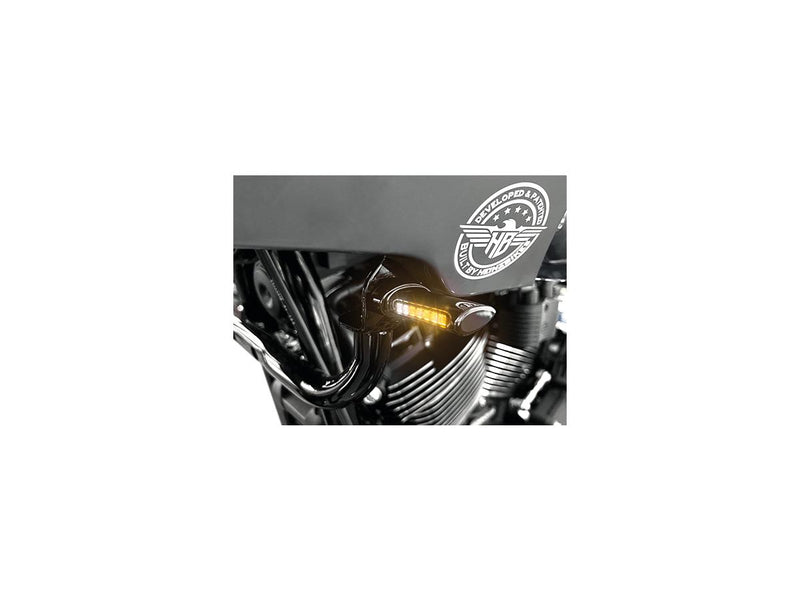 Classic ST Series LED Turn Signal / Position Light Anodized Black Smoke LED