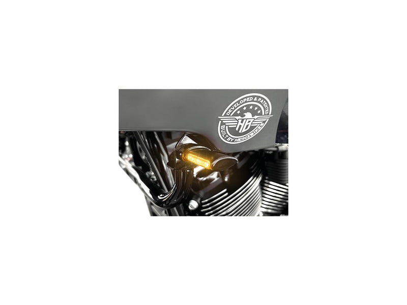 Classic ST Series LED Turn Signals Anodized Chrome Smoke LED
