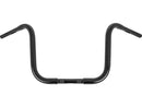 Gorilla Apehanger Handlebar 1" Clamp diameter Non-Dimpled 3-Hole Black - 12 Inch