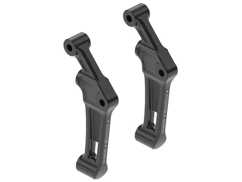 Club Style Radial Brake Caliper Adapter For 330 Mm Rotors Gloss Black Anodized Dual Disc Front