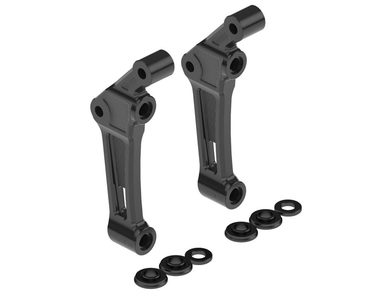 Club Style Radial Brake Caliper Adapter For 330 Mm Rotors Gloss Black Anodized Dual Disc Front