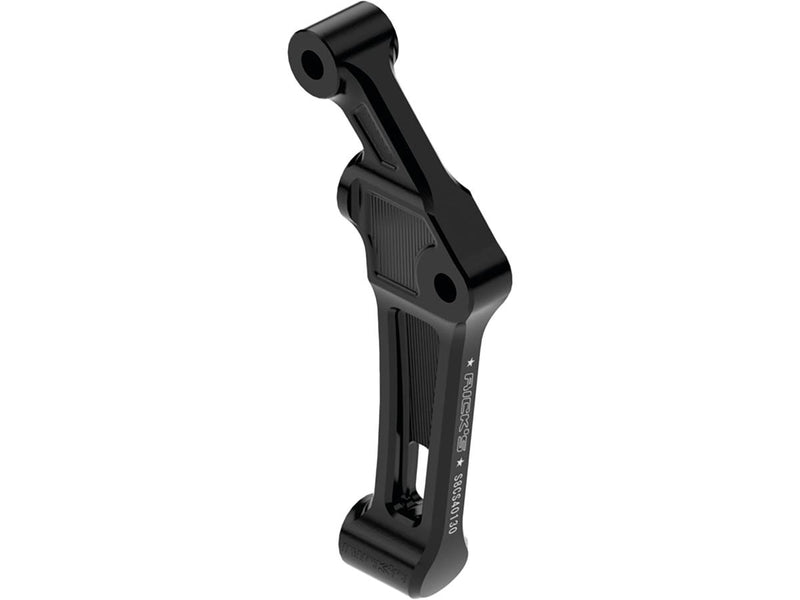 Club Style Radial Brake Caliper Adapter For 330 Mm Rotor Gloss Black Anodized Single Disc Front