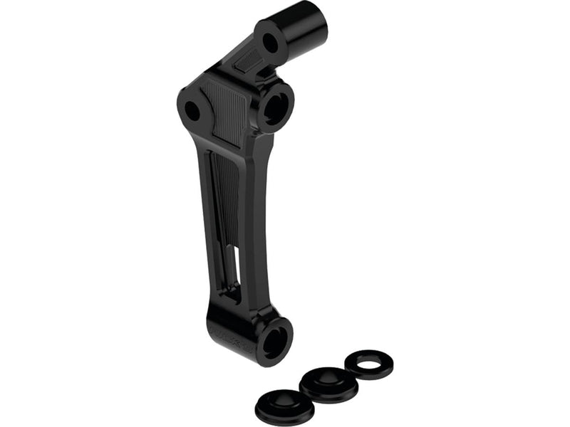 Club Style Radial Brake Caliper Adapter For 330 Mm Rotor Gloss Black Anodized Single Disc Front