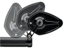 Mo.View Sport 60 Flip Bar End Mirror Black Anodized