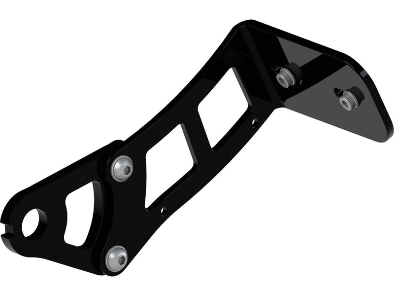 Medium Pro Side Mount License Plate Bracket Black For 00-07 Softail