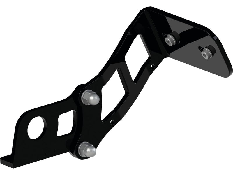 Medium Pro Side Mount License Plate Bracket Black For 08-17 Dyna