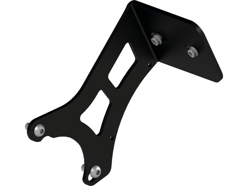 Medium Pro Side Mount License Plate Bracket Black Satin For 18-20 FXFB