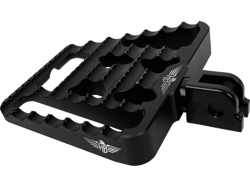 V1 Performance Mini Floorboards Black Satin Anodized For 91-20 Sportster