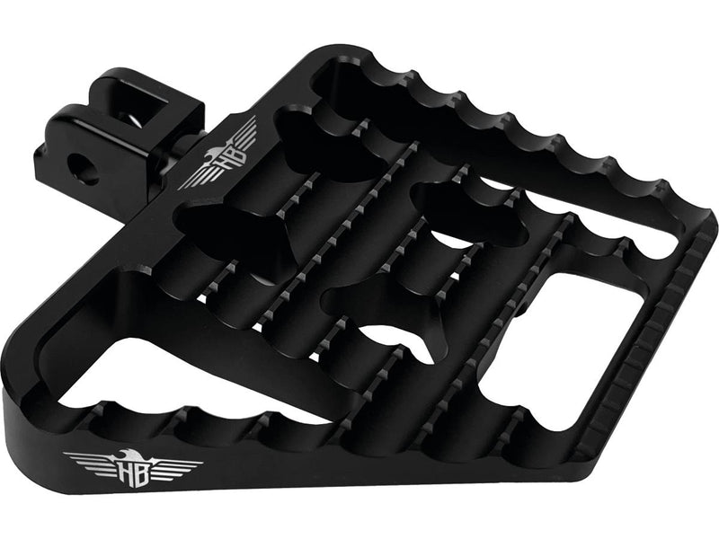 V1 Performance Mini Floorboards Black Satin Anodized For 91-20 Sportster