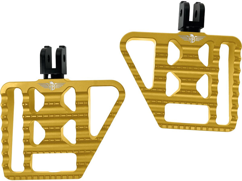 V1 Performance Mini Floorboards Gold Anodized For 91-20 Sportster