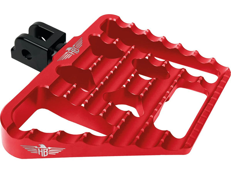 V1 Performance Mini Floorboards Red Anodized For 18-24 Softail
