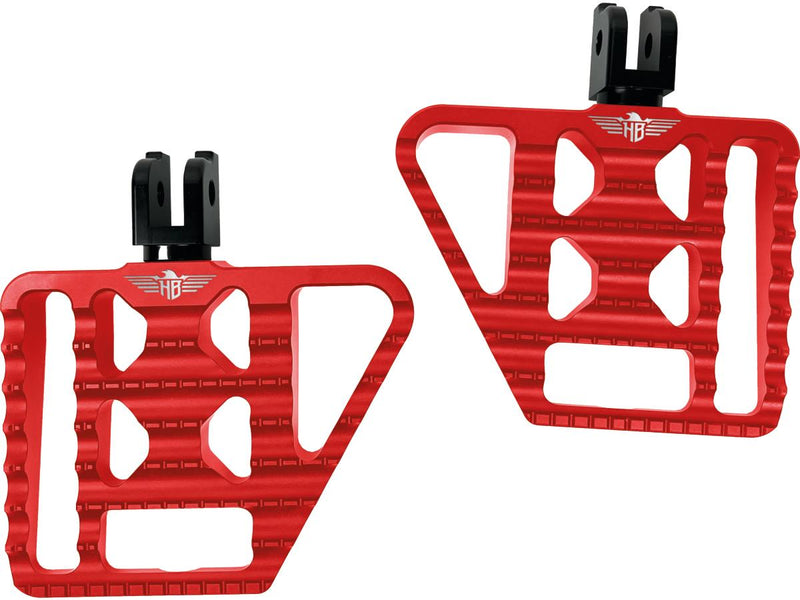 V1 Performance Mini Floorboards Red Anodized For 18-24 Softail
