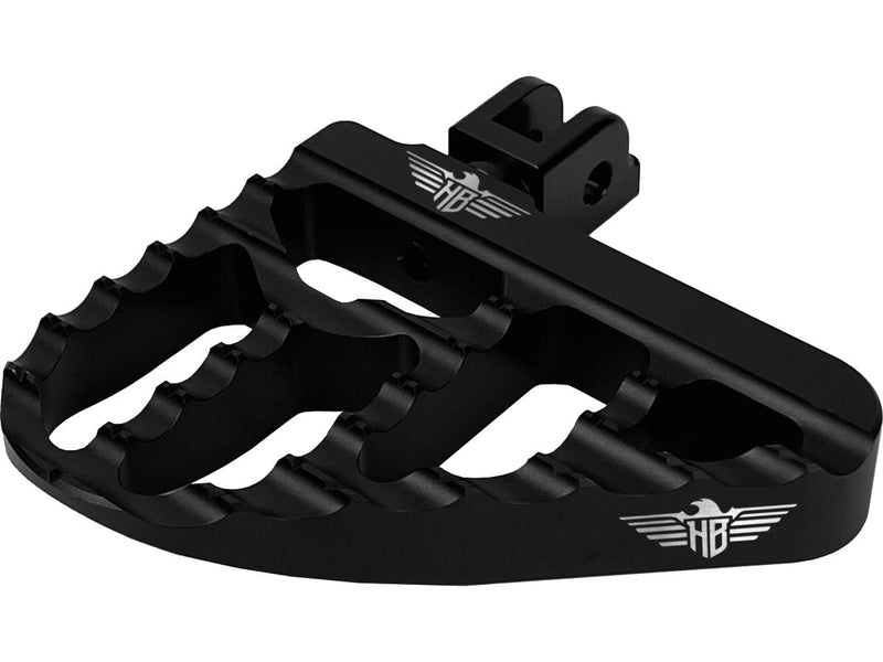 V2 Performance Mini Floorboards Black Satin Anodized For 91-20 Sportster