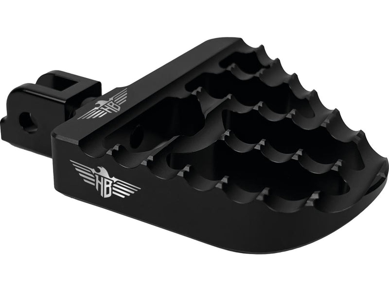 V2 Performance Mini Floorboards Black Satin Anodized For 18-24 Softail