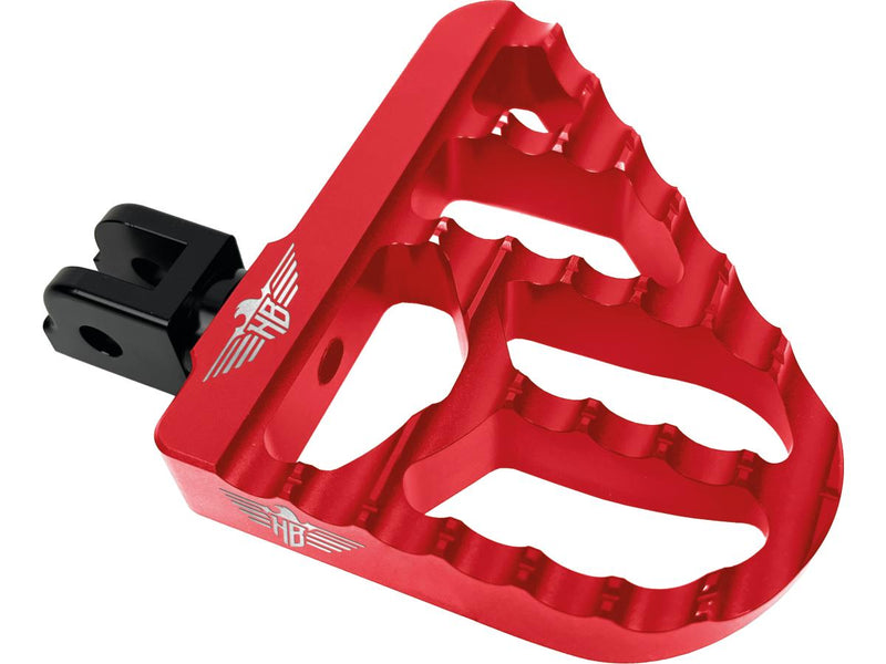 V2 Performance Mini Floorboards Red Anodized For 18-24 Softail