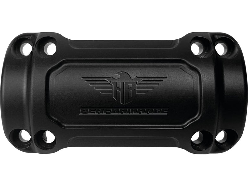 Performance Club Style Riser Kit 9 Inch Height / 1 1/4 Inch Handlebar Clamp Without Instrument Black Satin