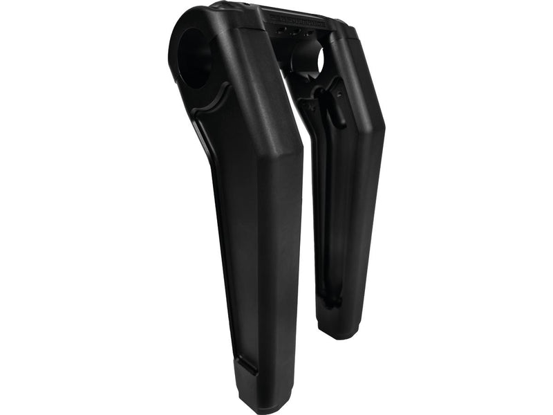 Performance Club Style Riser Kit 9 Inch Height / 1 1/4 Inch Handlebar Clamp Without Instrument Black Satin