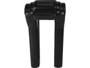 Performance Club Style Riser Kit 9 Inch Height / 1 Inch Handlebar Clamp For Digital Instrument Black Satin