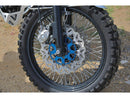 Colored Disc Wave Floating Brake Disc Anodized Inner Aluminium Carrier Blue 11.8 Inch Front
