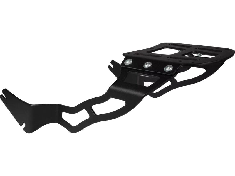 Custombike Luggage Rack For M8 Softail With 200/18 Tire & Customfender Black Powder Coated