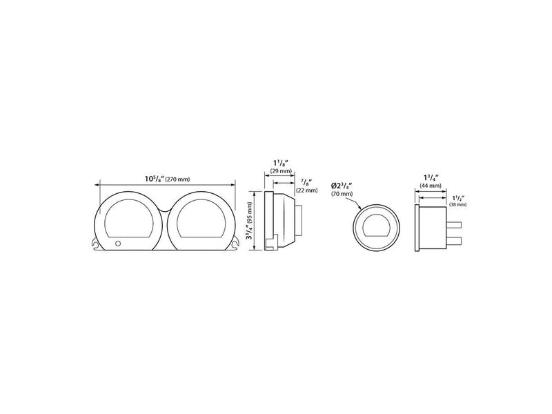 Hd-03 4-Meter Instrument Kit 8 Color Changeable Display