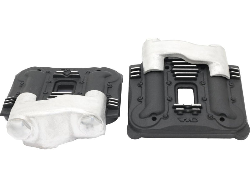 Knuckle Rocker Box Covers For Sportster 86-03 Black Cut For 86-03 Sportster